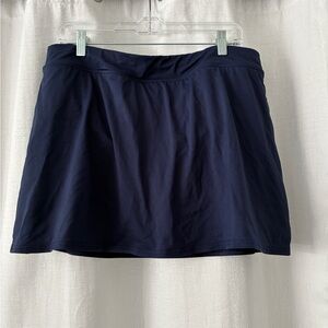 Lands' End Deep Blue Skirt